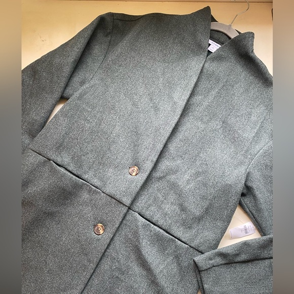 NWT Old Navy Long Women's Green Gray Coat Size Small Tall - Picture 6 of 10